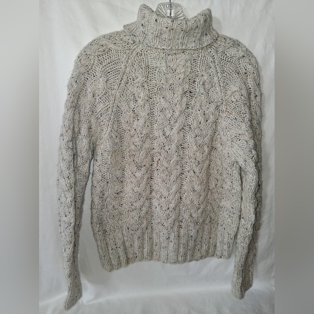 Vintage Victorias Secret Speckled Cable Wool Knit Turtleneck Sweater - Picture 4 of 4